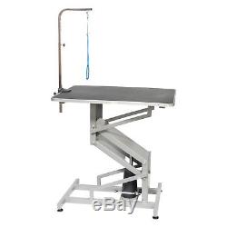 Go Pet Club HGT-509, 36 inch Z-Lift Hydraulic Pet Dog Grooming Table with Arm