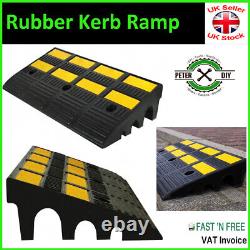 HEAVY DUTY Rubber KERB RAMPS Access Ramp Threshold Mobility Wheelchair 600x150mm