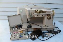 HEAVY DUTY Singer 500A SLANT-O-MATIC Sewing Machine NO RESERVE Manual Cams READ