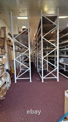 HEAVY DUTY WAREHOUSE STORAGE SHELVING RACKING 2.6m (W), 4m(H), 1m (D) SOLID