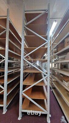 HEAVY DUTY WAREHOUSE STORAGE SHELVING RACKING 2.6m (W), 4m(H), 1m (D) SOLID