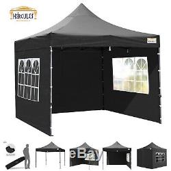 HERCULES GAZEBO COMMERCIAL GRADE POP UP PARTY BBQ AWNING TENT 3x3m HEAVY DUTY
