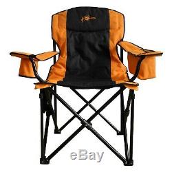 Heated Outdoor Folding Chair & Portable Power Pack for Camping, Fishing, Sports