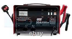 Heavy Duty 12v/24v Volt 30A Amp Metal Cased Car/Truck Commercial Battery Charger