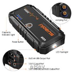 Heavy Duty 2000A Car Boat Jump Starter USB Power Battery Bank Charger Booster UK