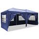 Heavy Duty 3x6m Gazebo Folding Canopy Marquee Waterproof Tent Party 6 Sidewalls