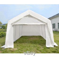 Heavy Duty 3x6m Portable Garage Tent Shelter Carport Canopy Steel Frame White UK