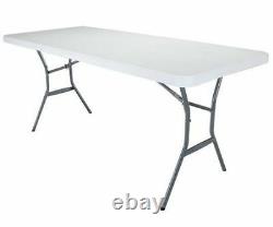 Heavy Duty 4ft Outdoor Plastic Table Half Folding Market Stall Pasting Car Boot