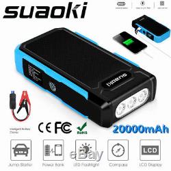 Heavy Duty 800A 20000mAh Jump Starter Battery Car Power LED Bank Charger Booster