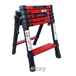 Heavy Duty A-frame Folding Step Telescopic Ladder Extendable 4+5/5+6 Steps