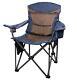 Heavy-duty Camping Chair With Side Pocket & Drink Holder Support Up To 330 Lbs
