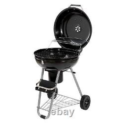 Heavy Duty Charcoal Grill Round Kettle Black Barbecue BBQ With Warming Rack 21 NEW