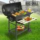 Heavy Duty Charles Large Charcoal Barrel Bbq Grill Garden Barbecue Mini Smoker
