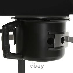 Heavy Duty Charles Large Charcoal Barrel BBQ Grill Garden Barbecue Mini Smoker