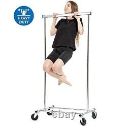 Heavy Duty Clothes Rail Rack Garment Hanging Display Stand Shoes Storage Metal