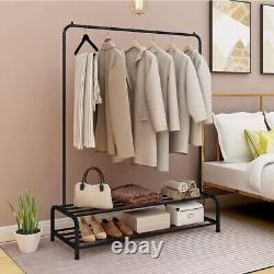 Heavy Duty Clothes Rail Rack Garment Hanging Display Stand Shoes Storage Shelves