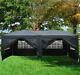 Heavy Duty Easy Erect Marquee Large Pop Up Gazebo Garden Proof Marquees Black