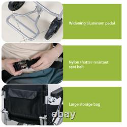 Heavy-Duty Electric Wheelchair Easy-Instant Folding, Portable, 3.7mph 12.4 miles