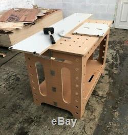 Heavy Duty Folding Workbench Table Portable Wooden Work Bench Workshop Tools