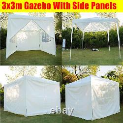 Heavy Duty Gazebo Marquee Canopy Waterproof Garden Patio Party BBQ Tent 3X3M