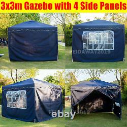 Heavy Duty Gazebo Pop Up Tent For Garden Canopy Sides Party Waterproof Marquee