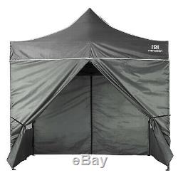 Heavy Duty Gazebo Pop-up Marquee Canopy Waterproof Garden Party Tent 3x3M Grey