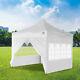 Heavy Duty Gazebo Pop-up Marquee Canopy Waterproof Garden Party Tent 3x3m White