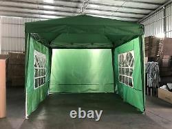 Heavy Duty Gazebo Pop-up Waterproof Marquee Canopy Garden Party Tent 4 Side 3X3M