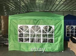 Heavy Duty Gazebo Pop-up Waterproof Marquee Canopy Garden Party Tent 4 Side 3X3M