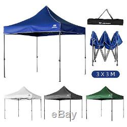 Heavy Duty Gazebo Pop-up Waterproof Marquee Canopy Garden Patio Party Tent 3x3M