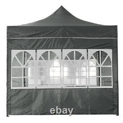 Heavy Duty Gazebo Waterproof Marquee Commercial Grade Pop-up Tent 3x3M Grey