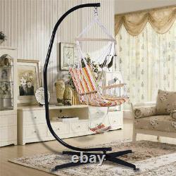 Heavy Duty Hanging Swing Egg Chair C Hammock Frame Stand with X Base Outdoor