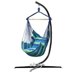 Heavy Duty Hanging Swing Egg Chair C Hammock Frame Stand with X Base Outdoor