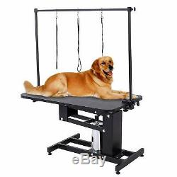Heavy Duty Large Hydraulic Pet Dog Bath Grooming Table Station with H Bar Arm