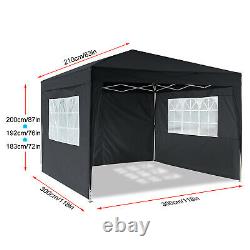 Heavy Duty Marquee 3x3/6m Canopy Tent Gazebo Water Resistant Outdoor Garden DHL