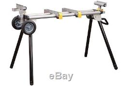 Heavy Duty Mobile Rolling Portable Folding Adjustable Miter Saw Tool Table Stand