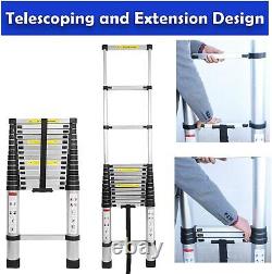 Heavy Duty Multi-Purpose Aluminum / Steel Telescopic Ladder Extendable Steps