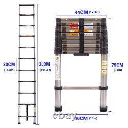 Heavy Duty Multi-Purpose Straight Telescopic Folding Ladder Extendable Ladders