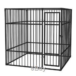 Heavy-Duty Outdoor Dog Kennel Patio Animal House Cage Lockable with/without Roof