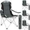 Heavy Duty Padded Folding Camping Directors Chair With Cup Holder Portable