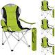 Heavy Duty Padded Folding Camping Directors Chair With Cup Holder Portable Green