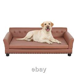 Heavy Duty Pet Sofa Couch Dog Cat Bed Lounge Comfortable Luxury withSponge Cushion
