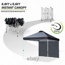 Heavy Duty Pop Up Gazebo Tent Instant Shelter Beach Canopy Dark Grey