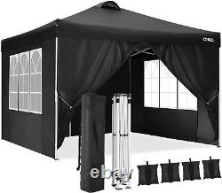 Heavy Duty Pop-up 3x3m Gazebo Waterproof Adjustable Folding Canopy Garden Party