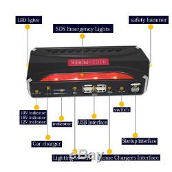 Heavy Duty Portable 80000mAh Car Jump Start Battery Power Starter Booster Pack