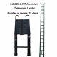 Heavy Duty Portable Telescopic Ladder 3.2m/3.8m/5m/6.2m With Detachable Hook Uk