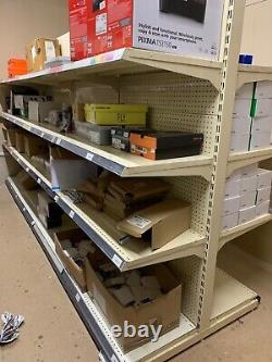 Heavy Duty Retail Shop Shelving Storage Shelf / Racking Gondola Sing Doub Bays