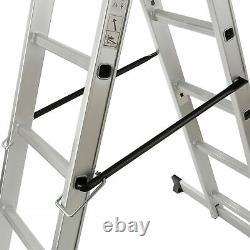 Heavy Duty Scaffold Tower 3 in 1 Aluminium Work Platform Multi-purpose Ladder