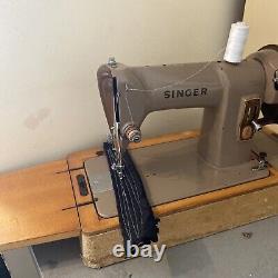 Heavy Duty Singer 185K Hand Crank Sewing Machine. Sews Leather. Fully Serviced