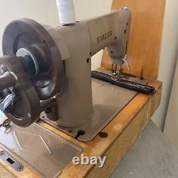 Heavy Duty Singer 185K Hand Crank Sewing Machine. Sews Leather. Fully Serviced